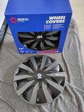 4er Satz Sparco Radzierblenden Lazio 14-Zoll Schwarz/Grau