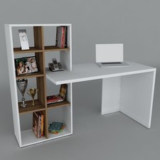 Schreibtisch Weiß Computertisch Kinder Bürotisch Tisch Arbeitstisch Regal 1285