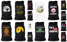 Halloween Herren Träger T-Shirt - Halloween Kostüm Grusel Trägershirt Männer 