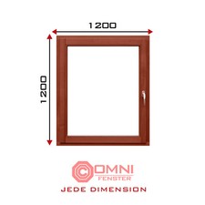 Holzfenster 120x120 cm 1-flg