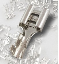 Kabelschuhe Flachstecker Crimp Stecker Auto Motorrad Messing 2,8 4,8 6,3 7,8 9,5