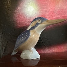 Kleine Porzellanfigur Eisvogel Nummer 3234 Royal Copenhagen Neuwertig