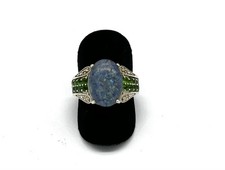 925/- Silberring, Opal, Oval