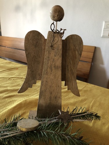 Holz engel natur - 34, cm