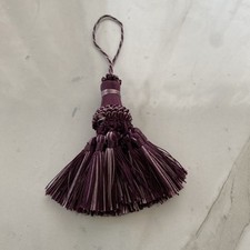 Luxus Quaste m.Kordel 20cm Violett Troddeln Anhänger Bürsten Raffhalter 
