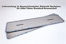 Kennzeichenhalter Edelstahl