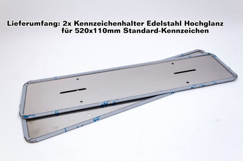 Kennzeichenhalter edelstahl - kennzeichenhalter,