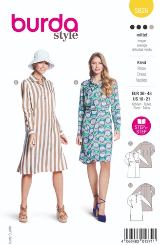 Burda style 5826 kleid - nr.,