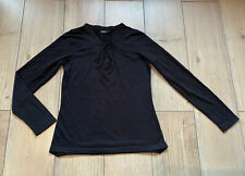 Sexy schwarzes Janina Longsleeve Gr. 36 Top Oberteil Oversize halbtransparent