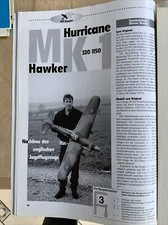 Bauplan für Motorflugzeug Hawker Hurricane MK1, 155 cm Spannweite