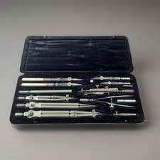 C.RIEFLER - NESSELWANG | ZIRKELKASTEN | REISSZEUG | um 1900 | 13 Teilig | ⭕️INFO