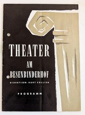 Programmheft Theater am Besenbinderhof Hbg. 1956/57 - Voli Geiler, Walter Morath