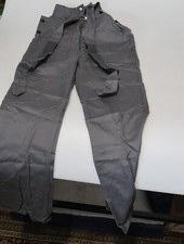 THW Latzhose grau, Gr.90, 100% Baumwolle