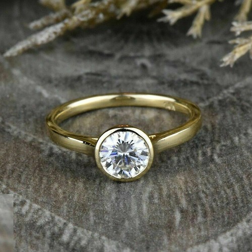 Rund solitär diamant - kt,