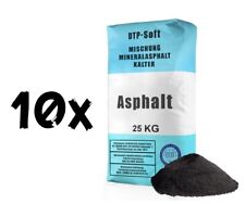 10 x 25kg Kaltasphalt 0-8 mm Reparaturasphalt Asphalt Kaltmischgut 250kg