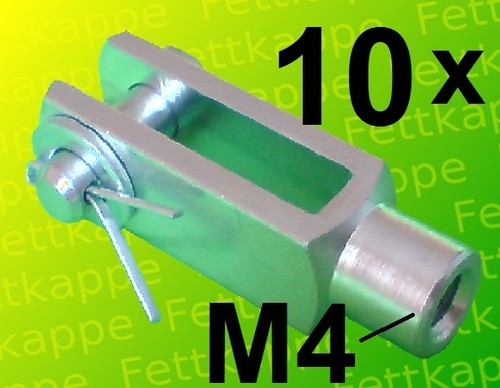 10x gabelkopf 4x16 - gabelkopf,