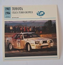 Rennwagen Toyota Celica Turbo - 1983-1984 - Geschichte & Techn. Daten -  Karte