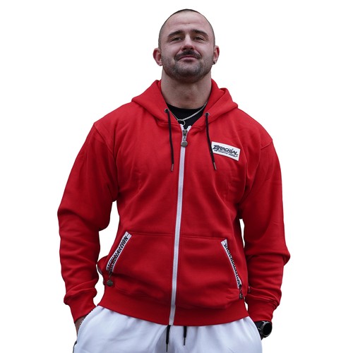 Brachial zip hoody rude - brachial, rot