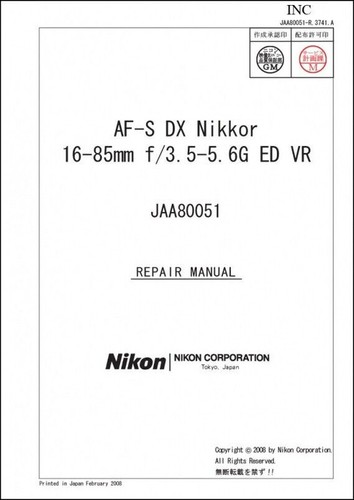 Nikon nikkor 16 - af-s, 16-85mm