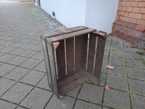 Alte holzkiste vintage regal - alte,