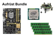Bundle ASUS H87-Plus + Intel Core i3 i5 i7 CPU + 4GB bis 32GB RAM wählbar