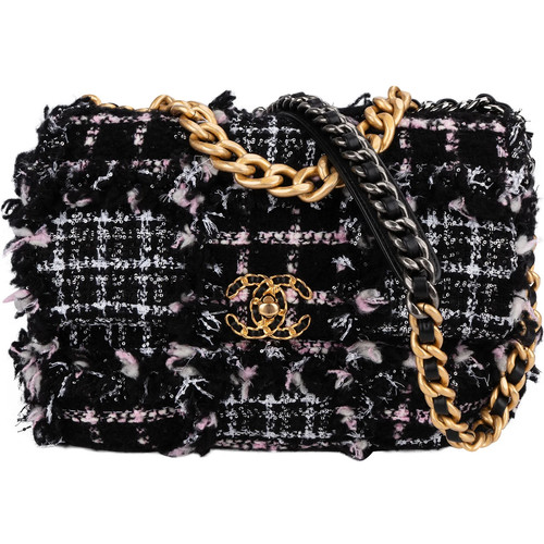Chanel tweed single flap - chanel, 19
