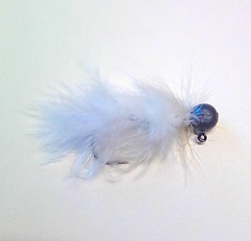 Jig angelköder weiß grau - jig, weiß-grau