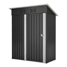 Metall Geräteschuppen Gerätehaus XL mit Pultdach Schuppen 1m² mit Handschuhe