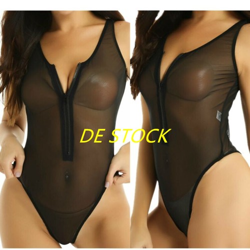 Damen transparent body mesh - transparent,