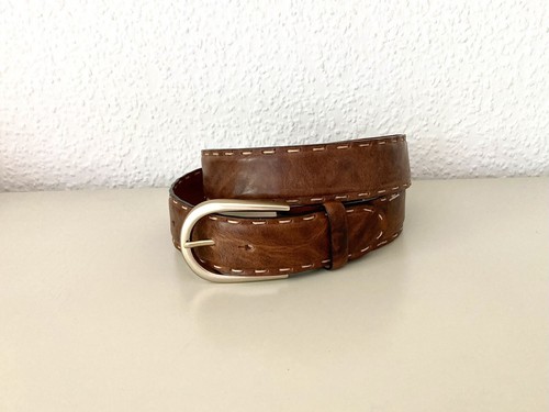 Vmp leder gürtel braun hand - gürtel,