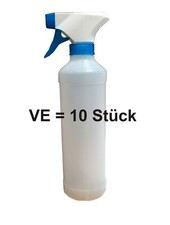 10 x Sprühflasche, Pumpsprühflasche, Pumpsprüher, 0,5 / 1 l, 7037.083/ 035