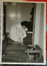 Photo 1952 woman girl beer box