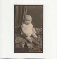 CDV Foto Schönes Kinderbild / Baby - Frankfurt Main 1900er