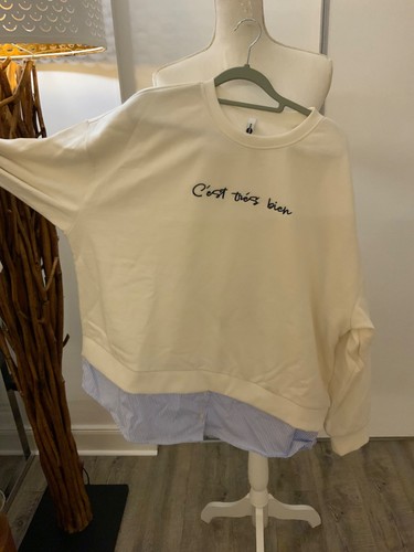 Amisu sweat shirt creme - amisu,