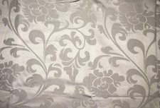 Tafeldecke Jacquard 150 X 275 cm, von TCM unbenutzt, Farbe grau, florales Dessin