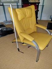 WK WOHNEN leder gelb liege