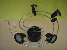 4-flammiger LED Deckenstrahler / Deckenlampe mit 12V Netzteil 100W + LEDs 2,5W