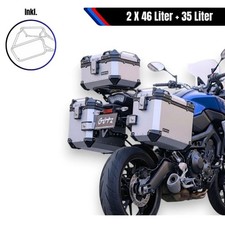 Alukofferset & Träger Silber