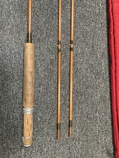  Alte (Einzelanfertigung) Gespliesste Bambus Fliegenrute "Duoce Henriette "