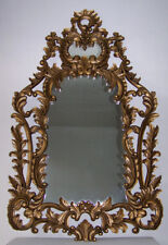 Spiegel Wandspiegel Prunkspiegel Holzrahmen Antiker Goldton Barock/Rokoko-Stil