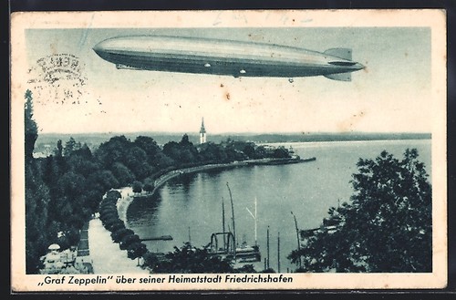Friedrichshafen luftschiff - ak, friedrichshafen,