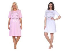 Damen Nachthemd, Rundhals