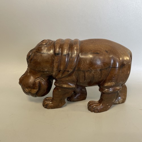 Nilpferd hippopotamus holz - |,