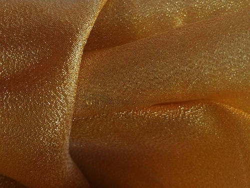 Metallic crystal organza - crystal, in