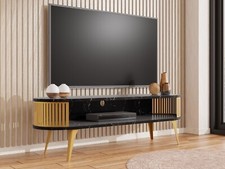 TV-Lowboard Liror Gold oval TV