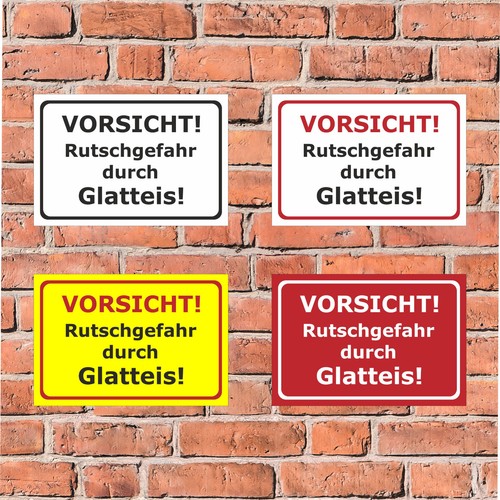 Schild vorsicht - -,
