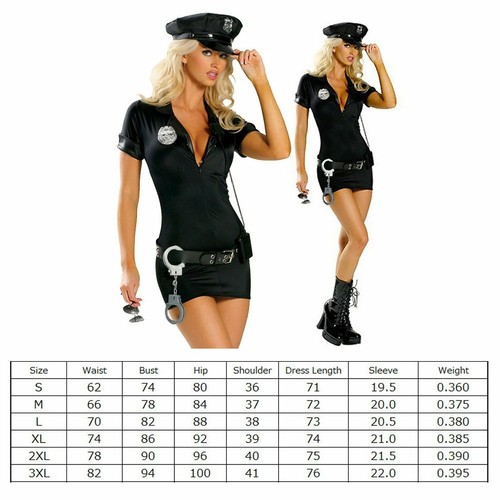 Sexy polizistin damen kostüm - sexy,
