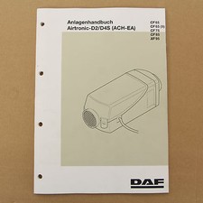 DAF CF65 CF75 CF85 XF95 Standheizung Airtronic D2 D4 S Werkstatthandbuch 2006