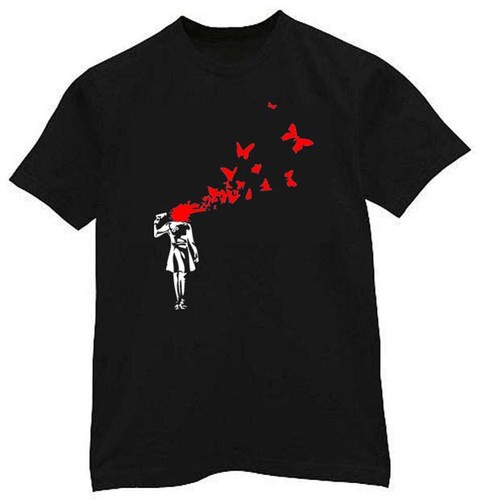 Banksy butterfly suicide - banksy,