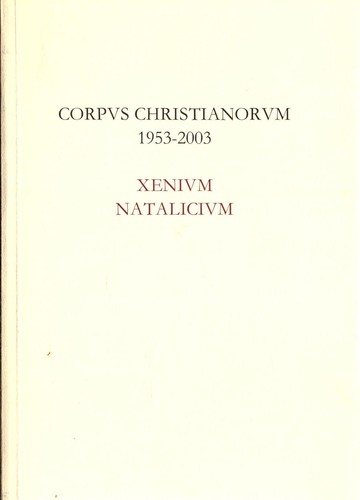 Corpvs christianorvm 1953 2003 - corpvs, 1953-2003